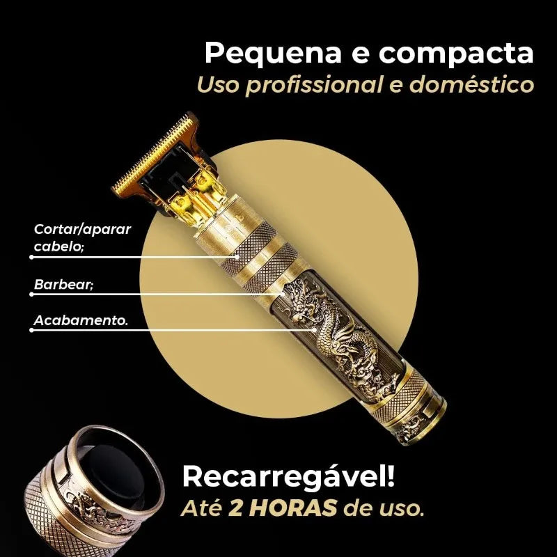 Barbeador Dragon Máquina de corte de cabelo e barba masculina elétrico profissional