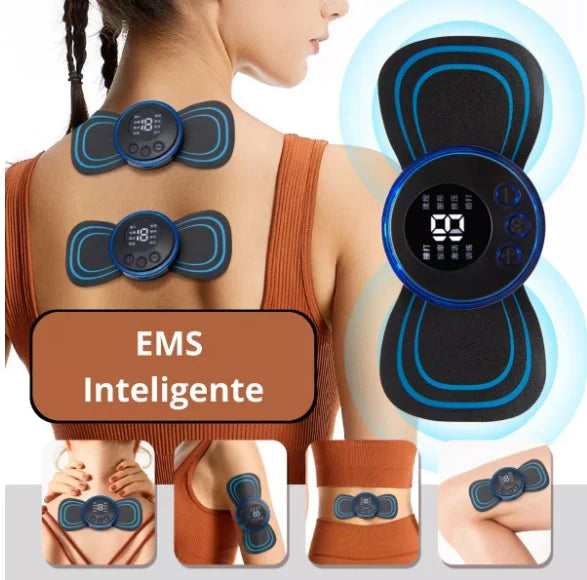 Mini massageador elétrico portátil de estimulação para alívio de dor muscular