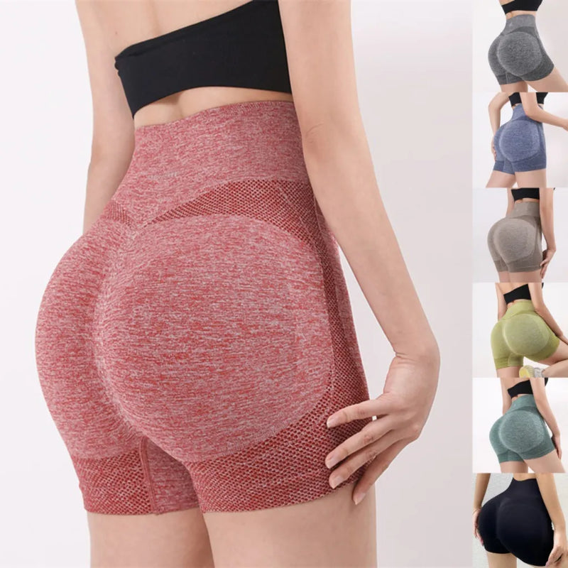 Shorts para mulheres de cintura alta para treino, muito confortável. Fitness, yoga, elevador de bunda.