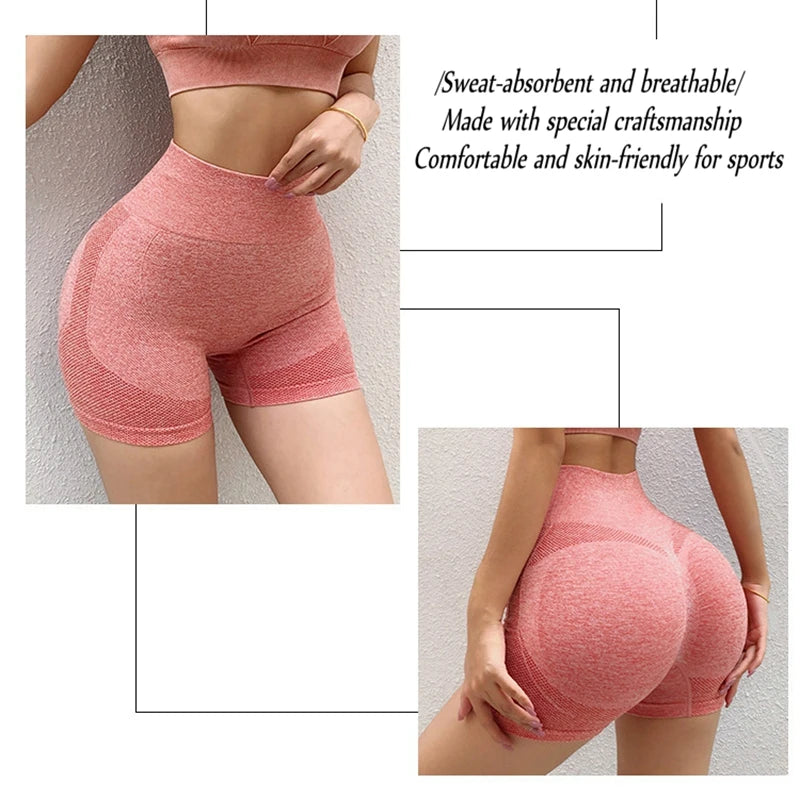 Shorts para mulheres de cintura alta para treino, muito confortável. Fitness, yoga, elevador de bunda.