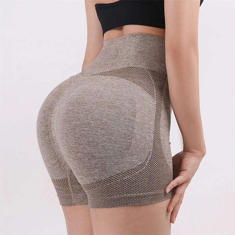 Shorts para mulheres de cintura alta para treino, muito confortável. Fitness, yoga, elevador de bunda.